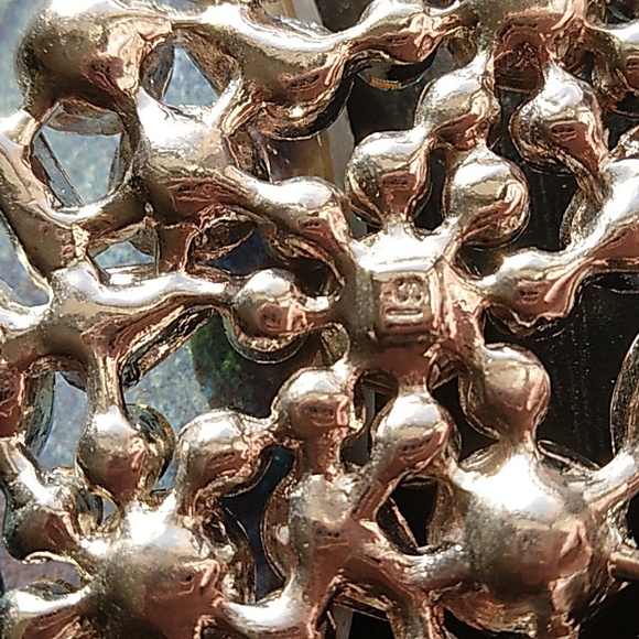 Lia Sophia Allison Floral Blue Green Crystal Beaded Necklace - Picture 8 of 9